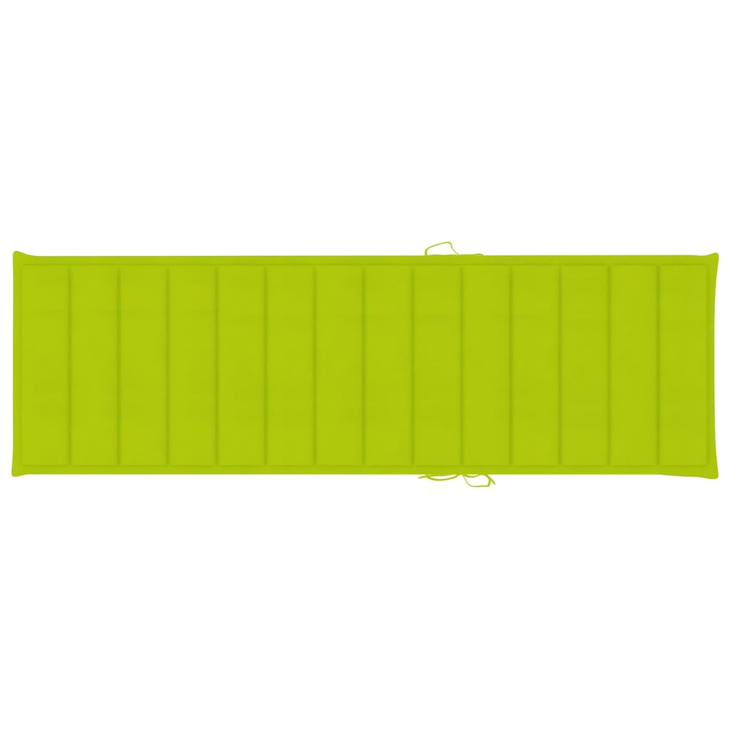 Ligbed met heldergroen kussen geïmpregneerd grenenhout