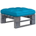 Tuinhocker pallet geïmpregneerd grenenhout grijs