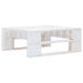 Tuinhocker pallet geïmpregneerd grenenhout wit