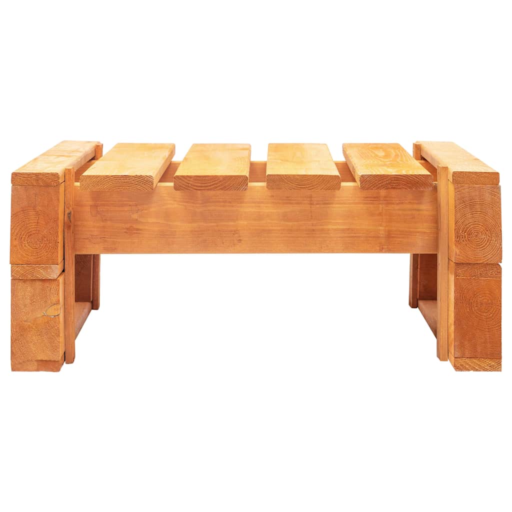 Tuinhocker pallet honingbruin geïmpregneerd grenenhout