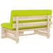 Tuinmiddenbank pallet geïmpregneerd grenenhout