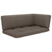 4-Delige Loungeset Pallet Met Kussens Geïmpregneerd Grenenhout Taupe 1 Bruin