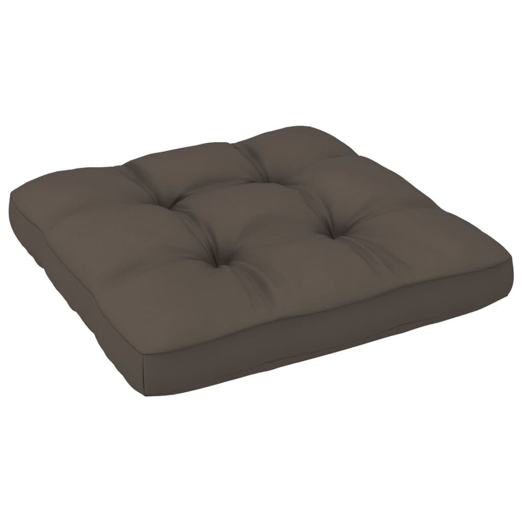 4-Delige Loungeset Pallet Met Kussens Geïmpregneerd Grenenhout Taupe 1 Bruin