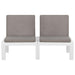Loungebank Met Kussen Kunststof Wit 1