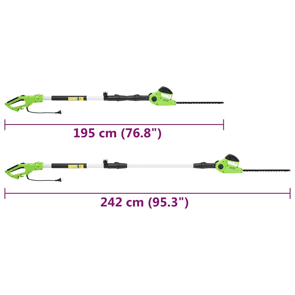 Kettingzaag/heggenschaar 2-in-1 telescopisch 25/41 cm 710/550 W