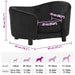 Hondenbank 69x49x40 cm pluche zwart