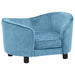 Hondenbank 69x49x40 cm pluche turquoise