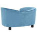 Hondenbank 69x49x40 cm pluche turquoise