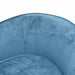 Hondenbank 69x49x40 cm pluche turquoise