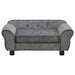Hondenbank 72x45x30 cm pluche donkergrijs