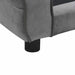 Hondenbank 72x45x30 cm pluche donkergrijs