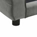 Hondenbank 72x45x30 cm pluche donkergrijs