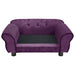 Hondenbank 72x45x30 cm pluche bordeauxrood