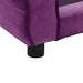 Hondenbank 72x45x30 cm pluche bordeauxrood