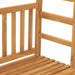 Tuinbank met pergola 115 cm massief teakhout