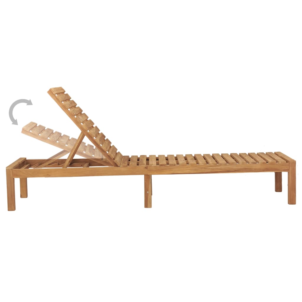 Ligbed massief teakhout