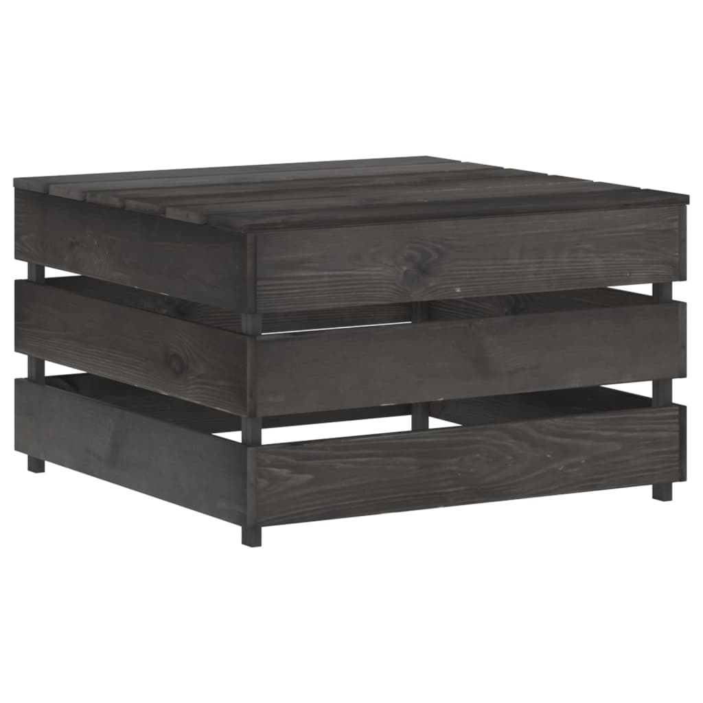 Tuintafel Pallet Geïmpregneerd Grenenhout 1 Grijs