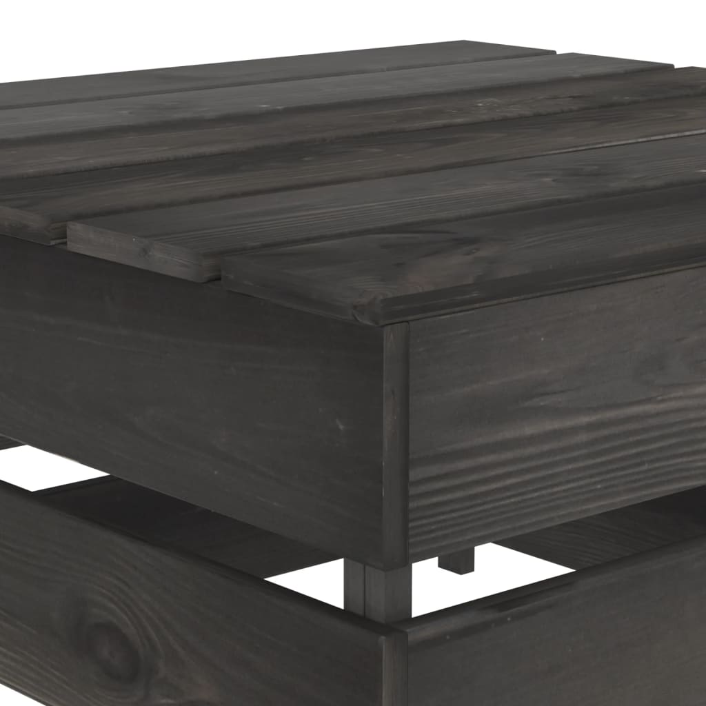 Tuintafel Pallet Geïmpregneerd Grenenhout 1 Grijs