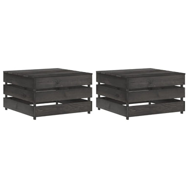 Tuintafels 2 St Pallet Geïmpregneerd Grenenhout 1 Grijs Tafel (2 st)