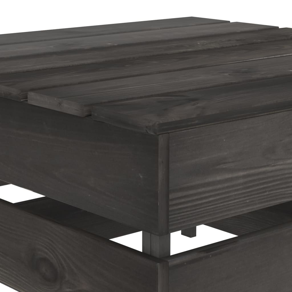 Tuintafels 2 St Pallet Geïmpregneerd Grenenhout 1 Grijs Tafel (2 st)