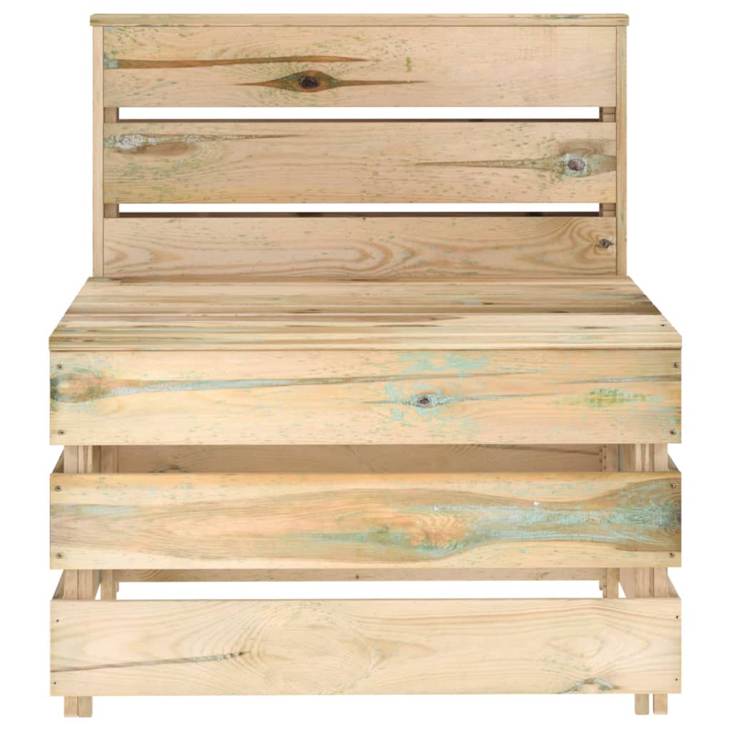 Tuinmiddenbank Pallet Geïmpregneerd Grenenhout 1 Bruin