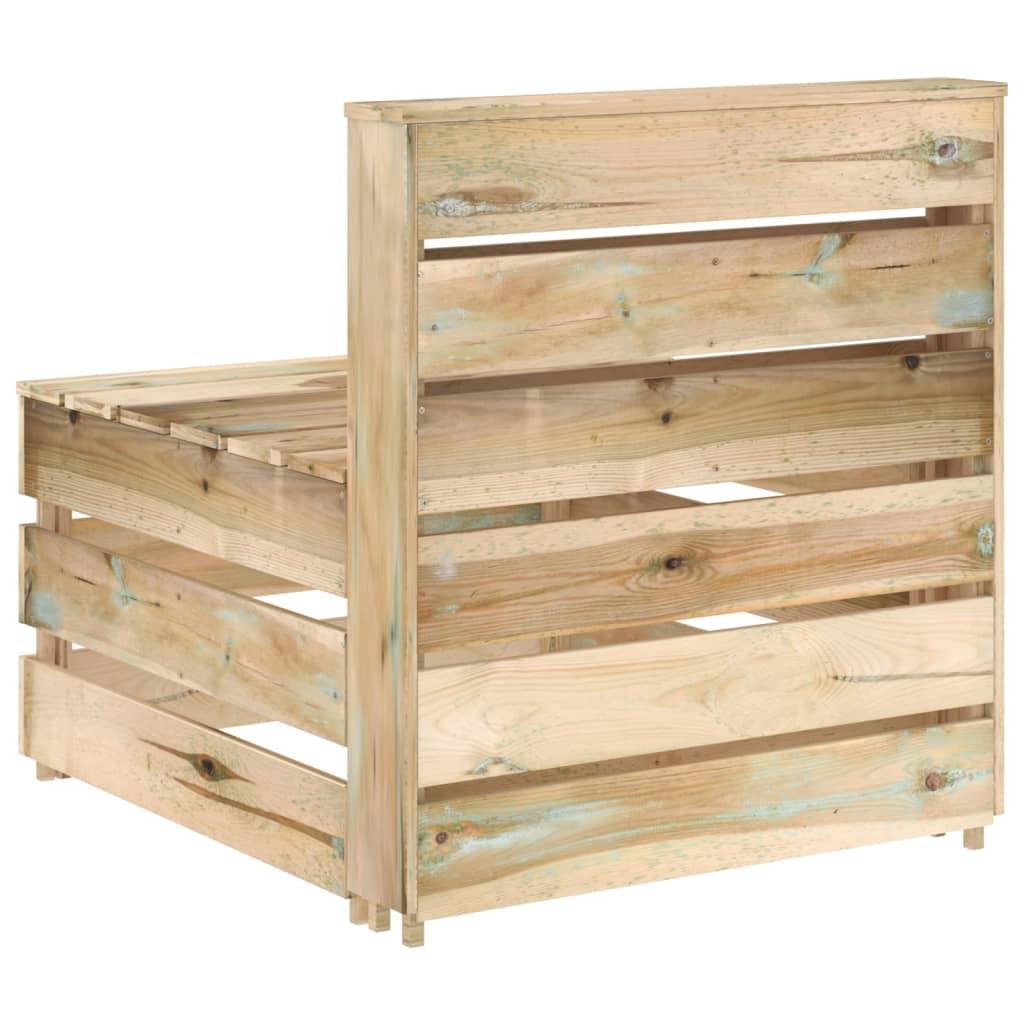 Tuinmiddenbank Pallet Geïmpregneerd Grenenhout 1 Bruin