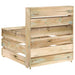 Tuinmiddenbank Pallet Geïmpregneerd Grenenhout 1 Bruin