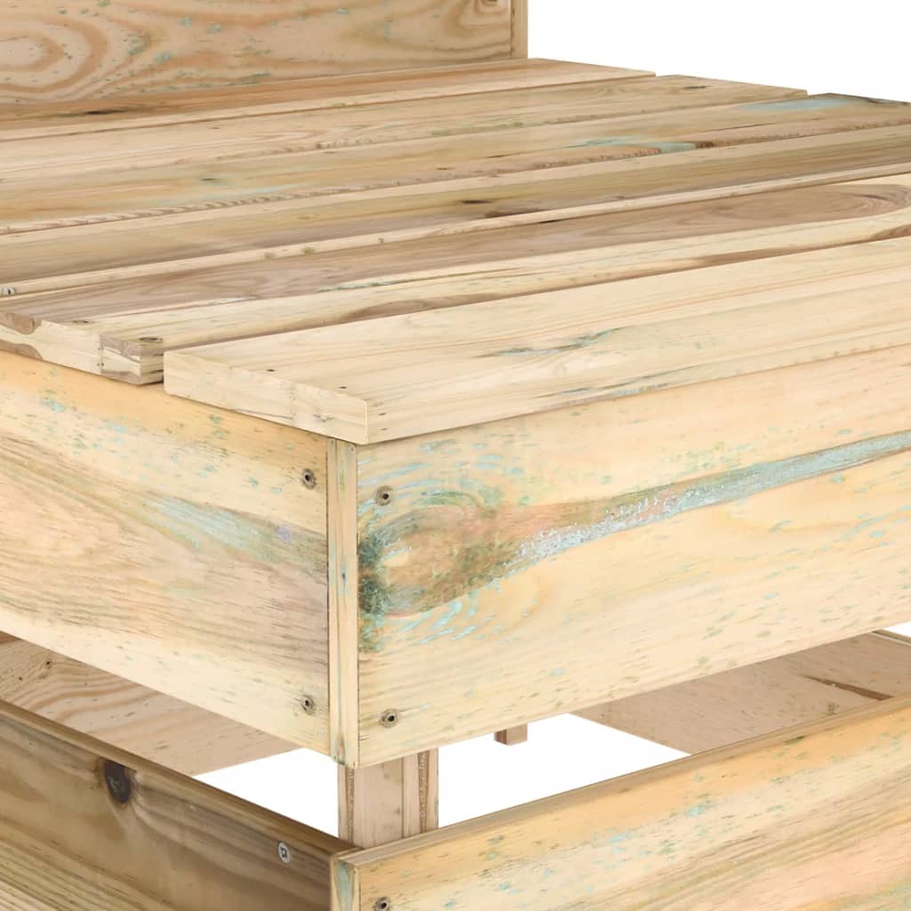 Tuinmiddenbank Pallet Geïmpregneerd Grenenhout 1 Bruin