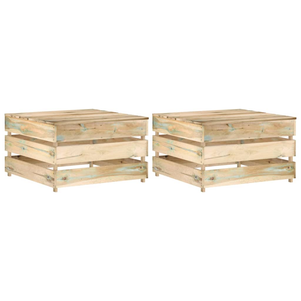 Tuintafels 2 St Pallet Geïmpregneerd Grenenhout 1 Bruin Tafel (2 st)