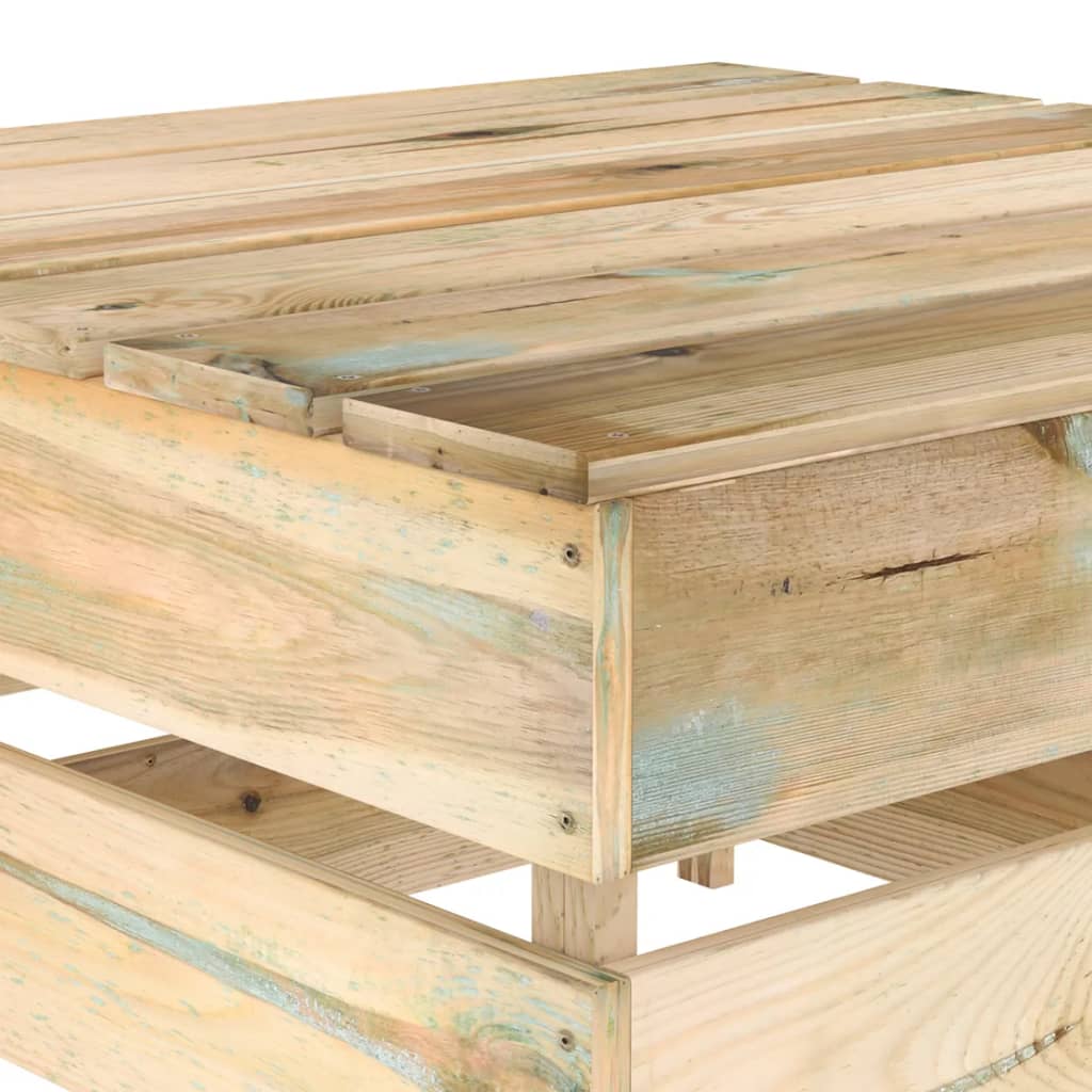 Tuintafels 2 St Pallet Geïmpregneerd Grenenhout 1 Bruin Tafel (2 st)