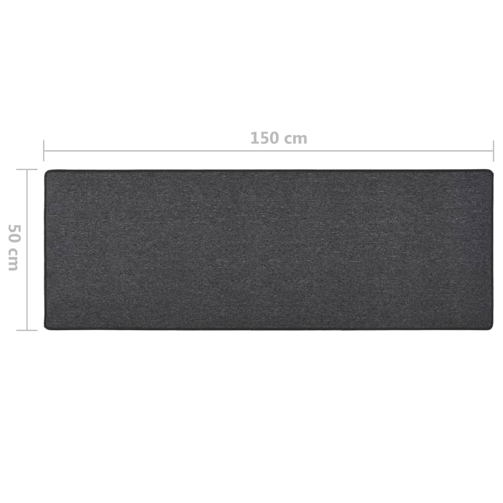 Tapijtloper 50x150 cm antracietkleurig