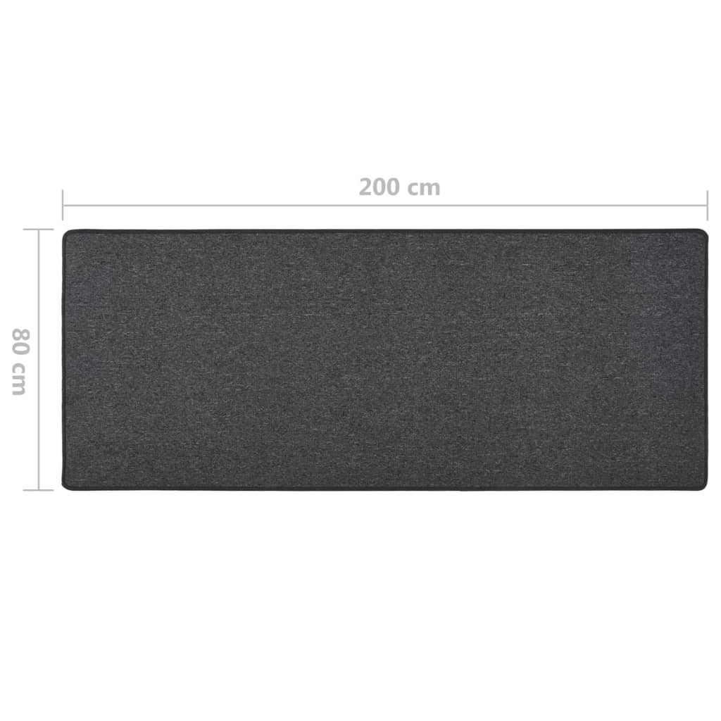 Tapijtloper 80x200 cm antracietkleurig
