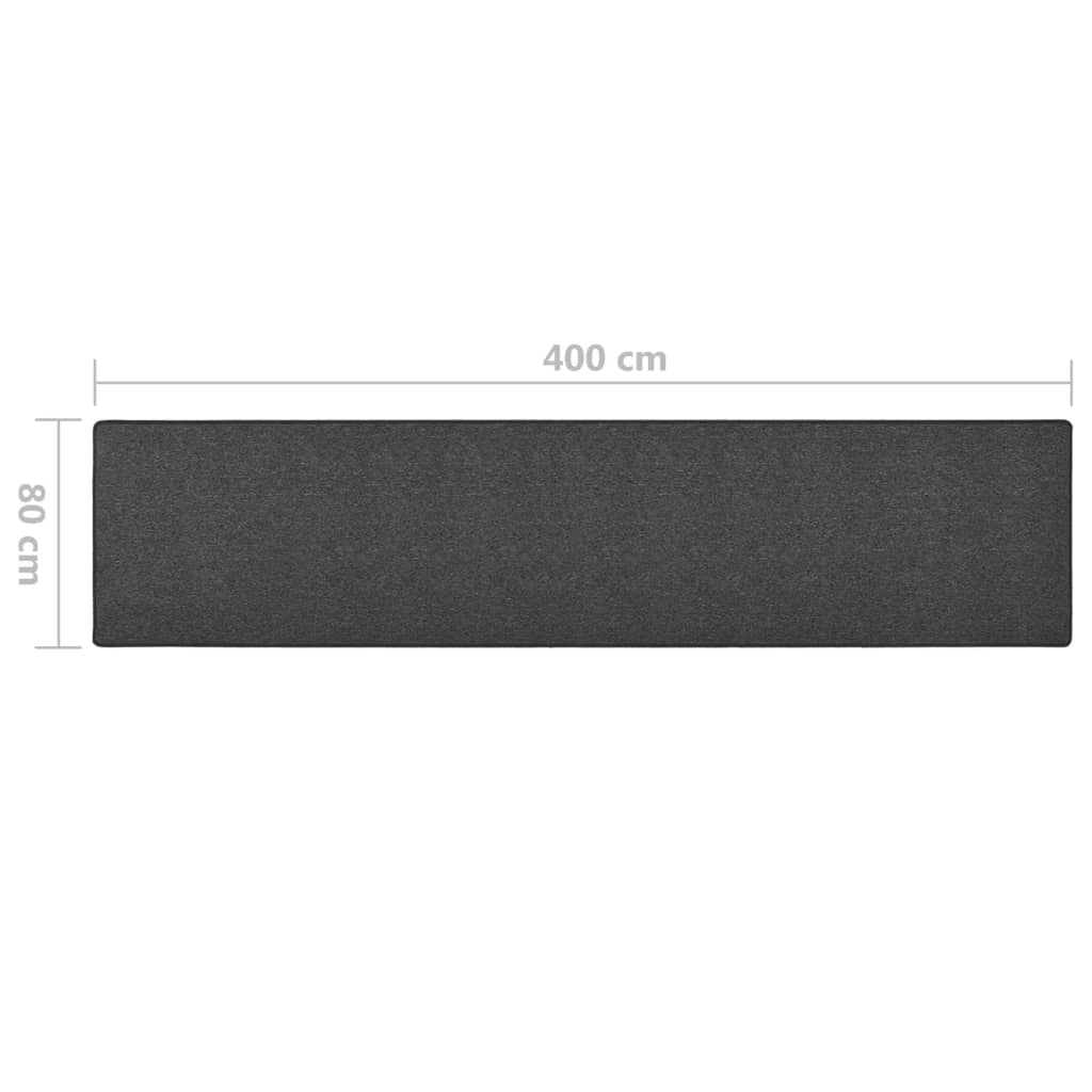 Tapijtloper 80x400 cm antracietkleurig