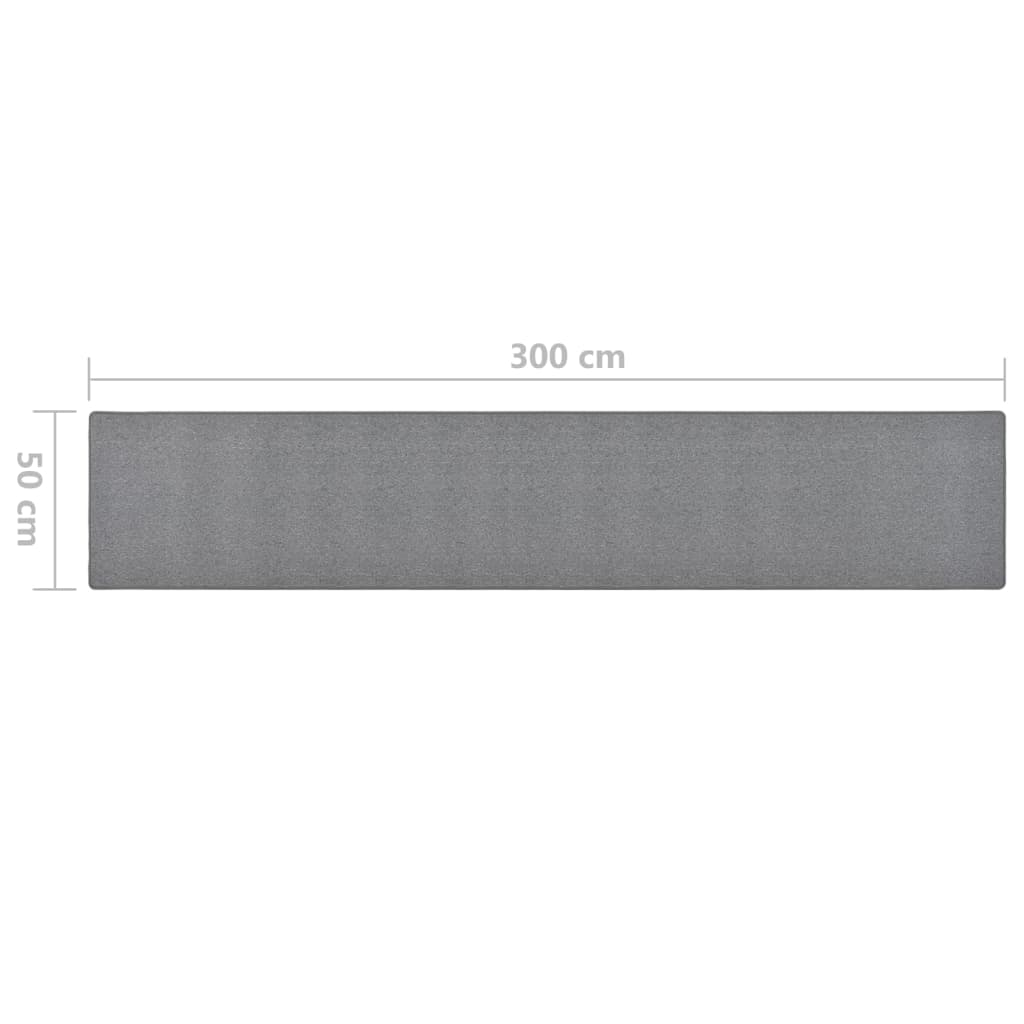 Tapijtloper 50x300 cm donkergrijs