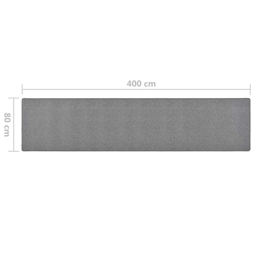 Tapijtloper 80x400 cm donkergrijs