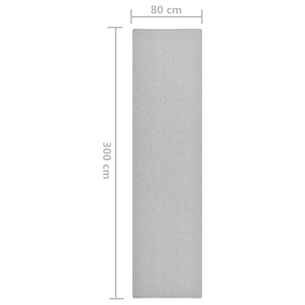 Tapijtloper 80x300 cm lichtgrijs