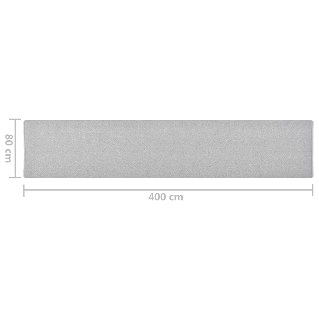 Tapijtloper 80x400 cm lichtgrijs