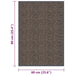 Deurmat getuft 60x90 cm donkerbruin