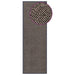 Deurmat getuft 60x180 cm donkerbruin
