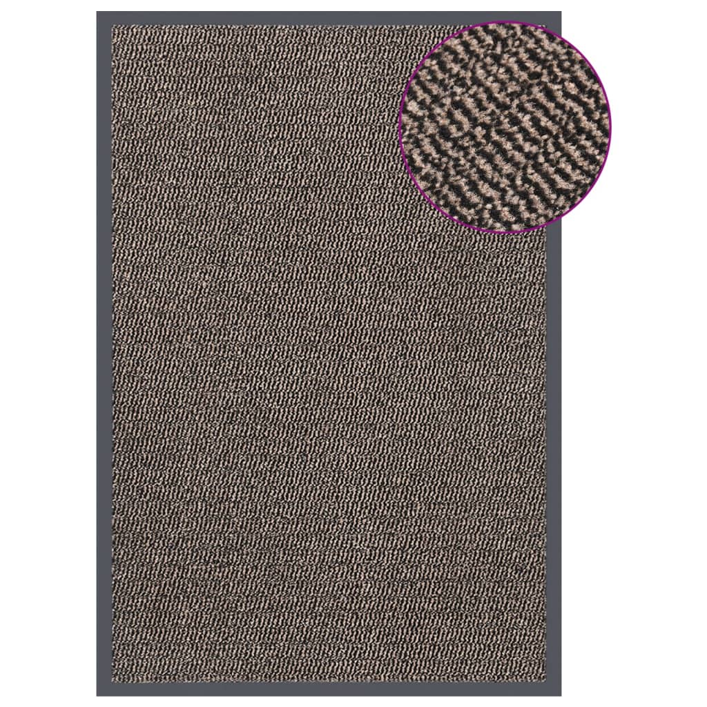 Deurmat getuft 80x120 cm donkerbruin