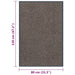 Deurmat getuft 80x120 cm donkerbruin