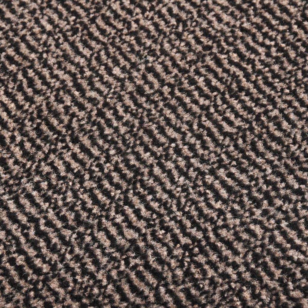 Deurmat getuft 90x150 cm donkerbruin