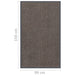 Deurmat getuft 90x150 cm donkerbruin