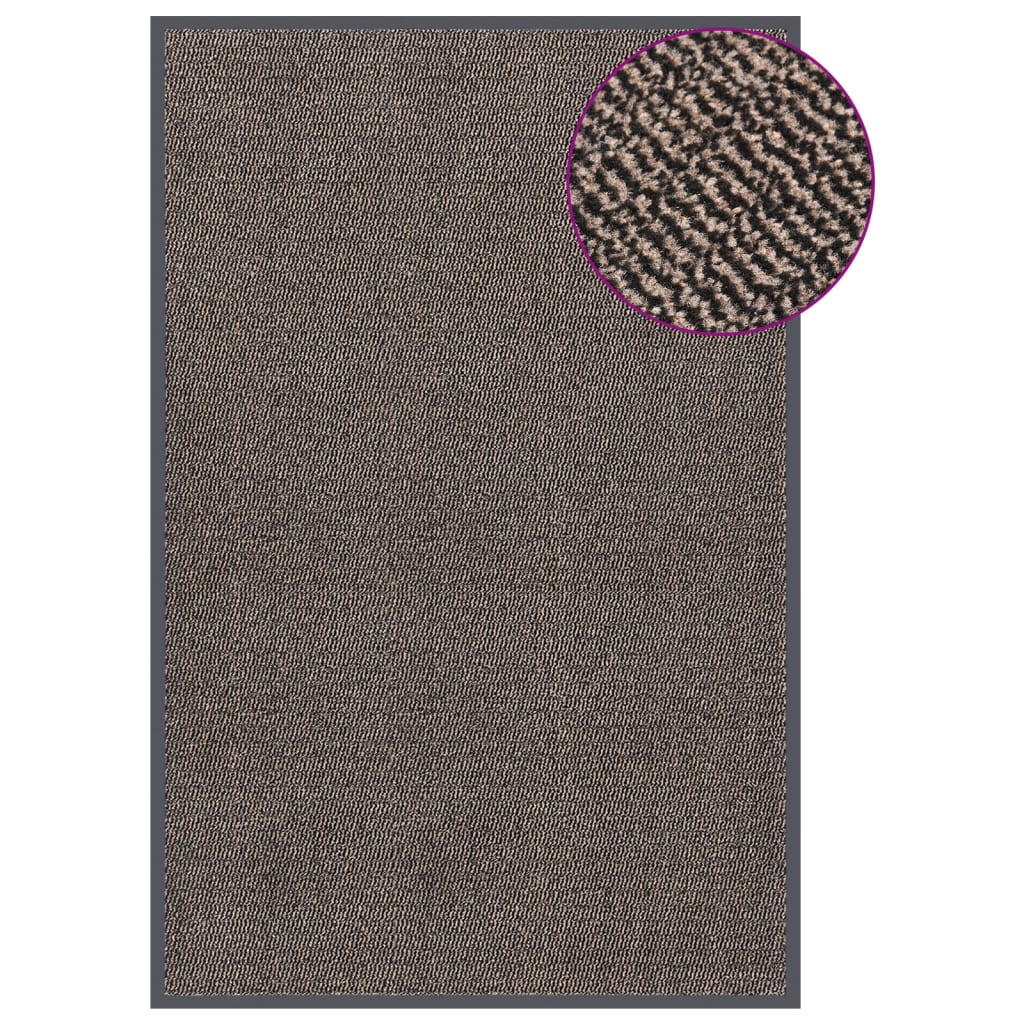 Deurmat getuft 120x180 cm donkerbruin