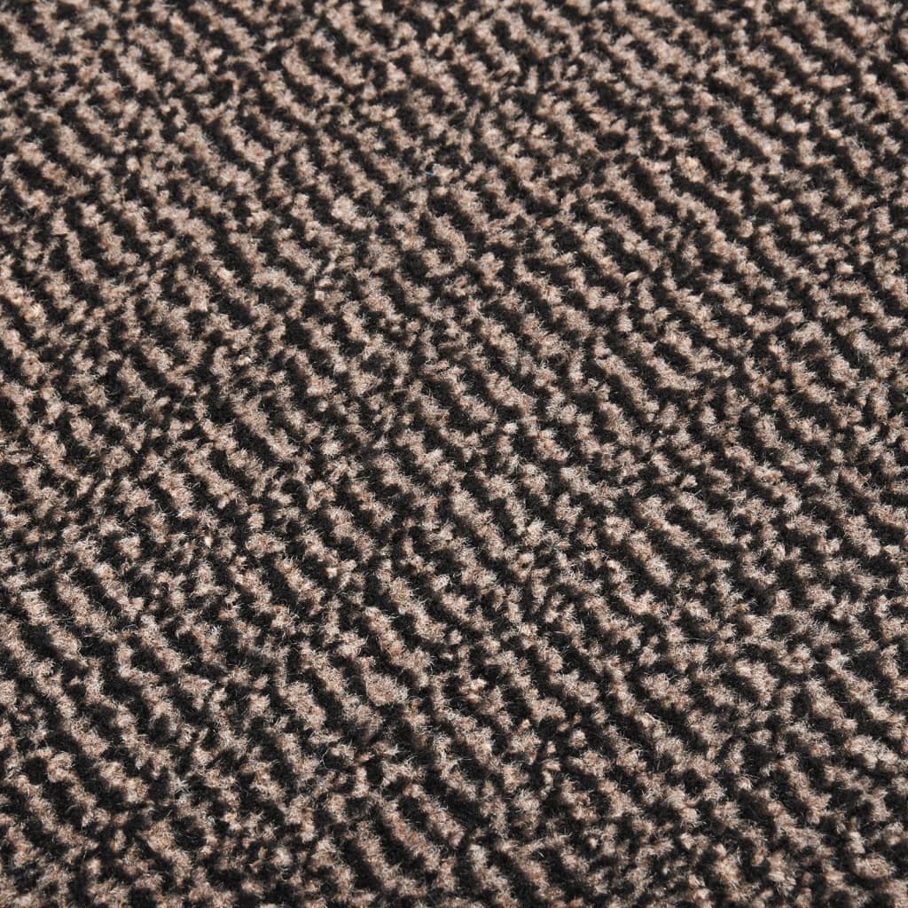Deurmat getuft 120x180 cm donkerbruin