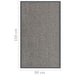 Deurmat getuft 90x150 cm lichtbruin