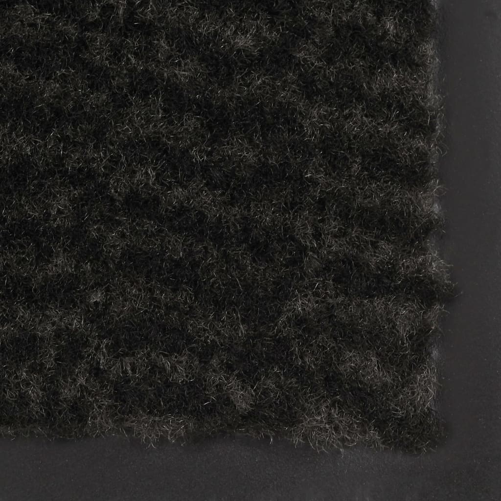 Deurmat getuft 60x180 cm zwart