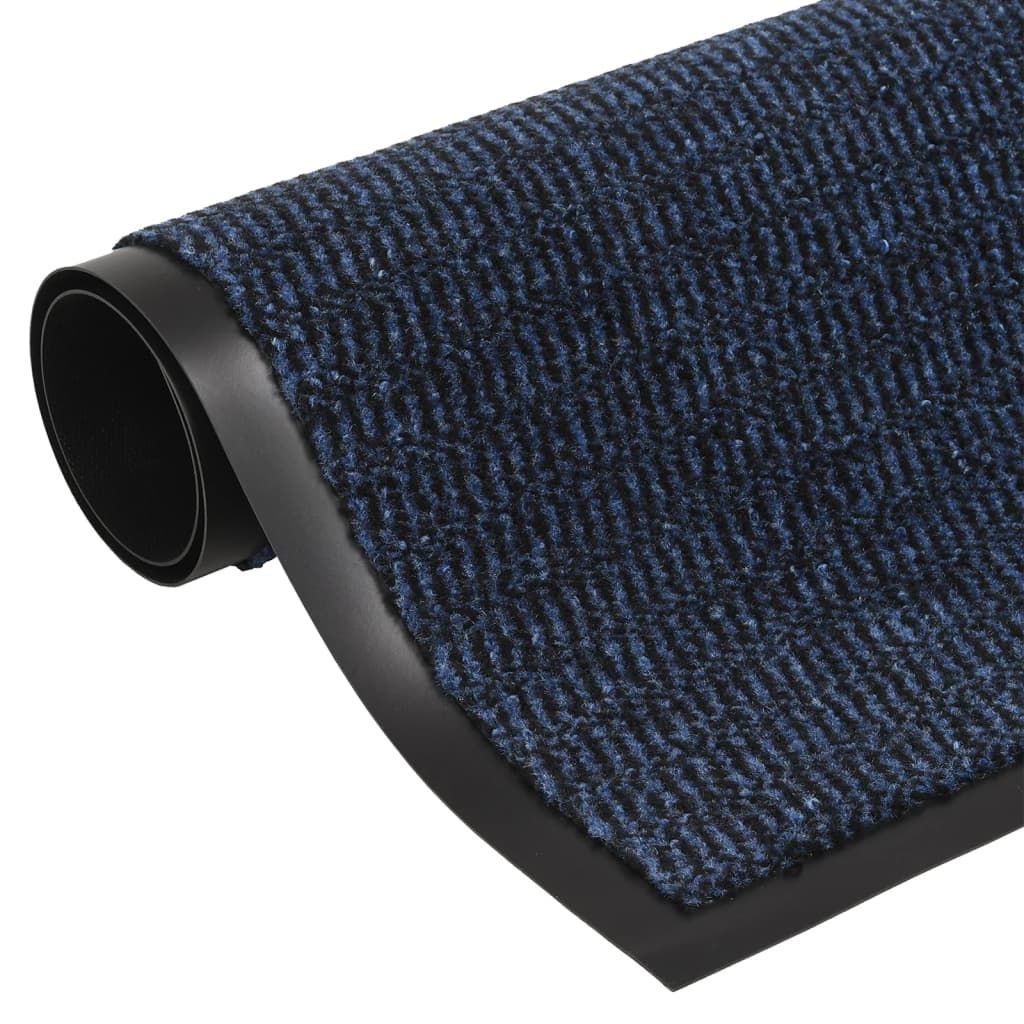 Deurmat getuft 60x150 cm blauw