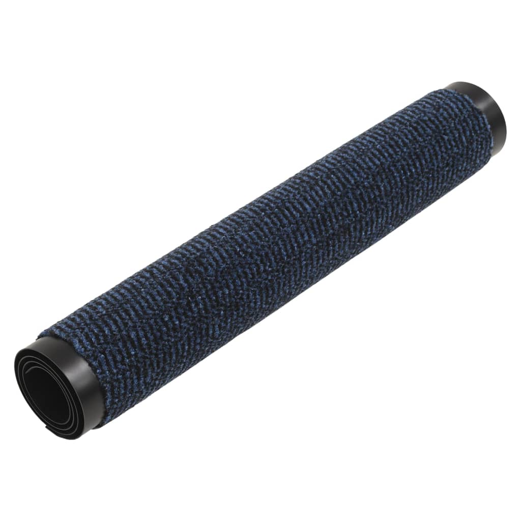 Deurmat getuft 60x180 cm blauw