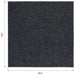 Droogloopmat 100x100 cm antracietkleurig